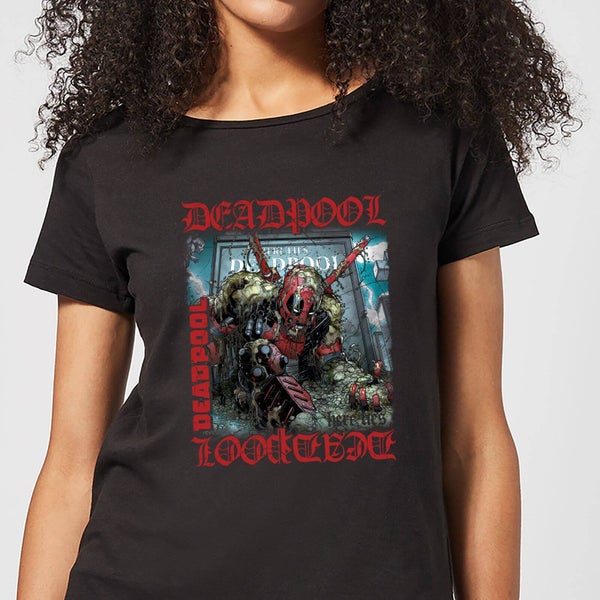 Marvel Deadpool Here Lies Deadpool Dames T-Shirt - Zwart
