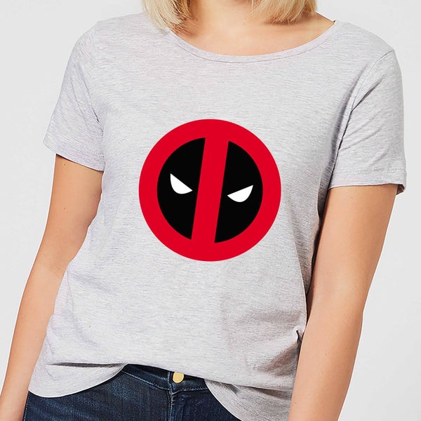 Marvel Deadpool Logo Dames T-Shirt - Grijs
