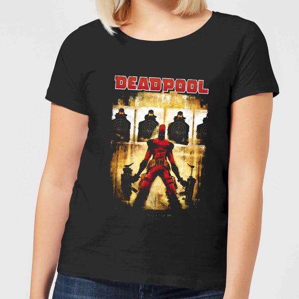 T-Shirt Femme Deadpool (Marvel) Cible - Noir