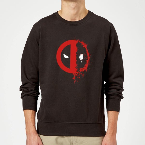 Marvel Deadpool Split Splat Logo Sweatshirt - Schwarz
