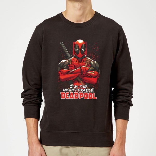 Marvel Deadpool Crossed Arms Sweatshirt - Black