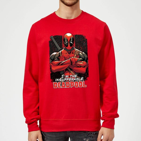 Marvel Deadpool Crossed Arms Sweatshirt - Rot