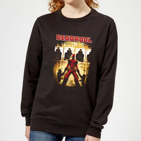 Marvel Deadpool Target Practice Women's Sweatshirt - Black