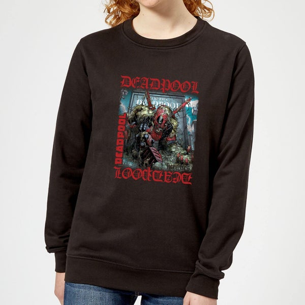 Marvel Deadpool Here Lies Deadpool Women's Sweatshirt - Black