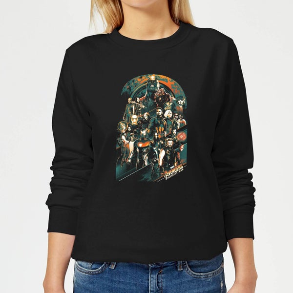 Marvel Avengers Infinity War Avengers Team Women's Sweatshirt - Black