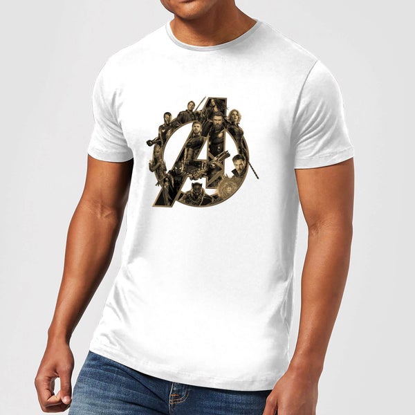 T-Shirt Homme Avengers Infinity War ( Marvel) Logo Avengers - Blanc