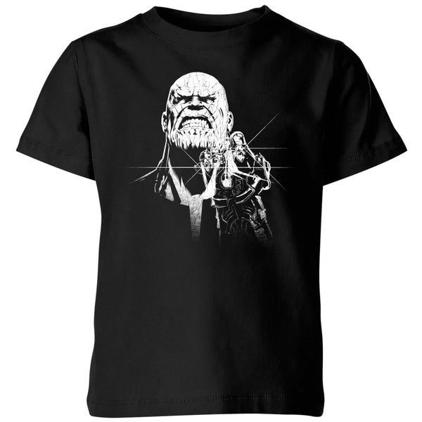 Camiseta para niño Avengers Infinity War Fierce Thanos de Marvel - Negro