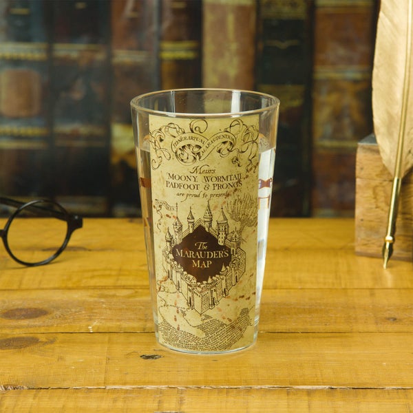 Harry Potter Marauder's Map Water Glass