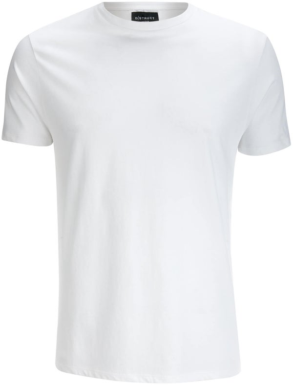 D-Struct Men's Premium Soft Touch Crew Neck T-Shirt - White