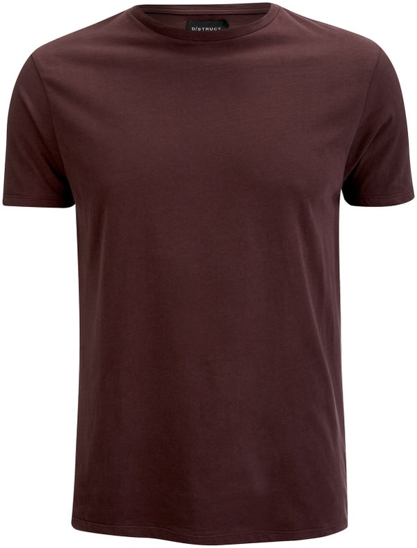 D-Struct Men's Premium Soft Touch Crew Neck T-Shirt - Aubergine