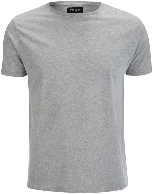 D-Struct Men's Premium Soft Touch Crew Neck T-Shirt - Grey Marl