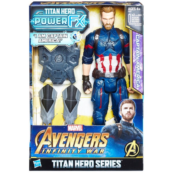 Figurine Captain America Hasbro Marvel Avengers Infinity War Titan Heroes Power FX