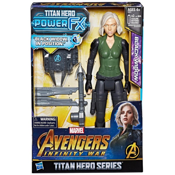 Figurine Black Widow Hasbro Marvel Avengers Infinity War Titan Heroes Power FX