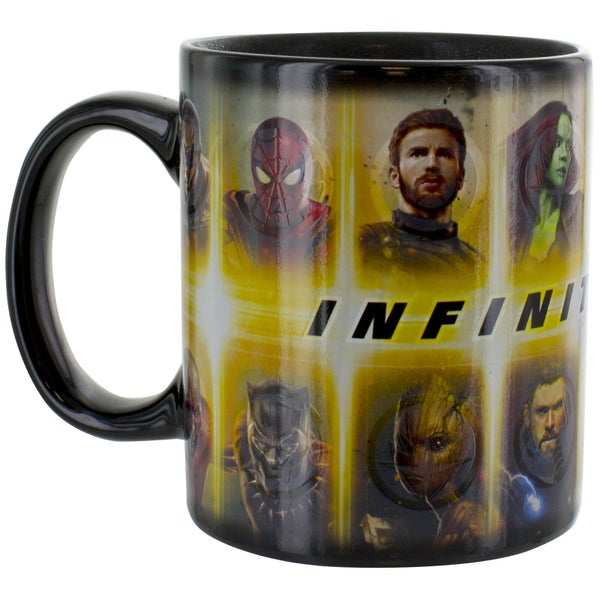 Marvel Avengers Infinity War Tasse mit Thermo-Effekt