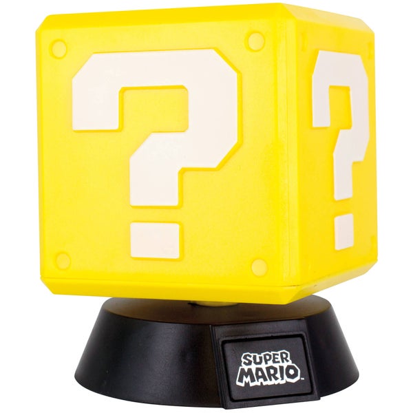 Veilleuse 3D Mario Boîte à Objets - Jaune