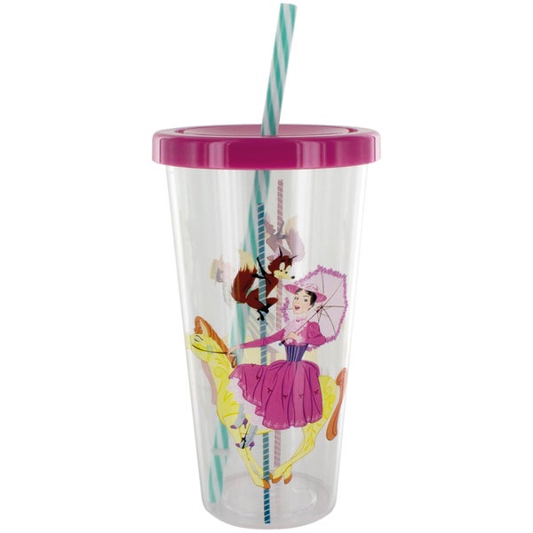 Mary Poppins Cup and Straw