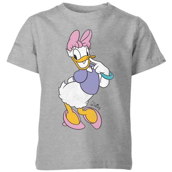 Disney Daisy Duck Klassieke Pose Kinder T-shirt - Grijs