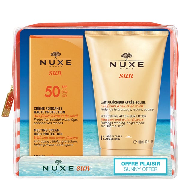 Набор Солнцезащитный крем с фактором SPF 50 и лосьон для использования после загара NUXE Sun Pouch SPF 50+ Free After Sun