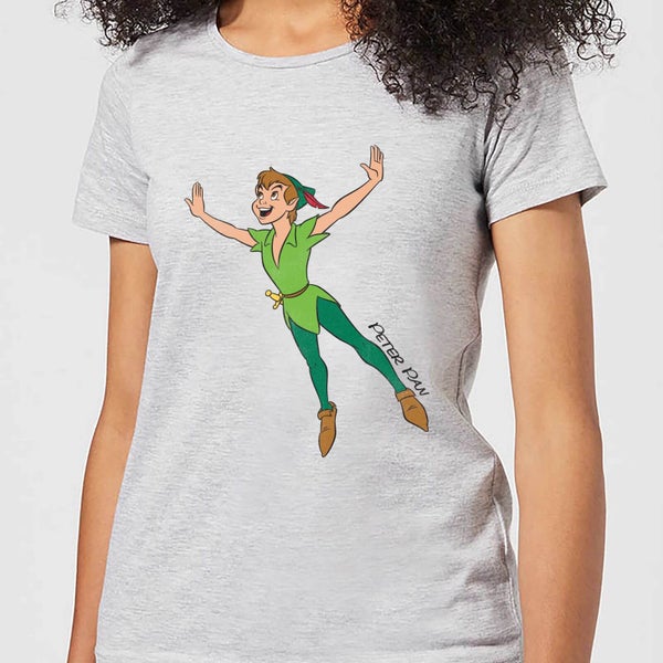T-Shirt Femme Peter Pan Dans les Airs Disney - Gris