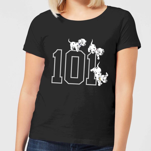 Disney 101 Dalmatians 101 Doggies Women's T-Shirt - Black