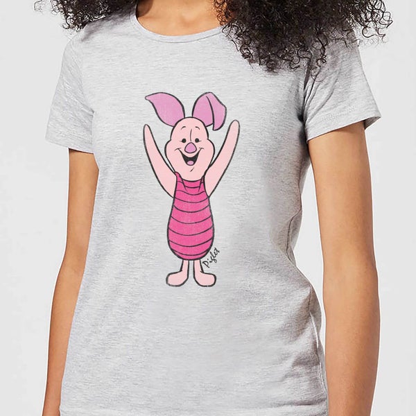 Camiseta Disney Winnie The Pooh Piglet - Mujer - Gris