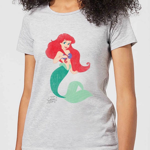 Disney Prinzessin Ariellele die Meerjungfrau Arielle Classic Damen T-Shirt - Grau