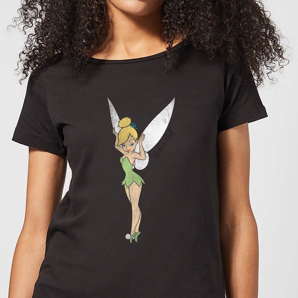Disney Tinker Bell Classic Damen T-Shirt - Schwarz