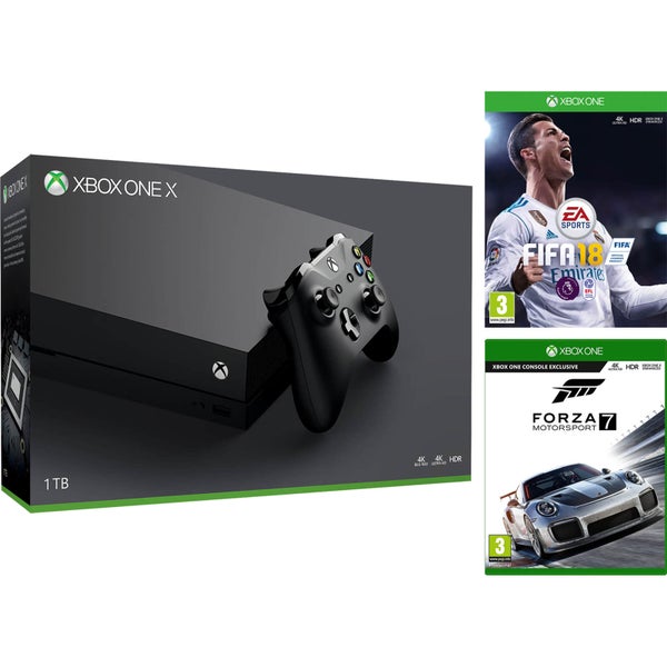 Xbox One X 1TB with FIFA 18 & Forza 7