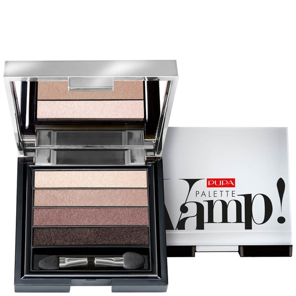 PUPA Vamp 4-Eyeshadow Palette paleta 4 cieni do powiek – Smoky Brown 4 g