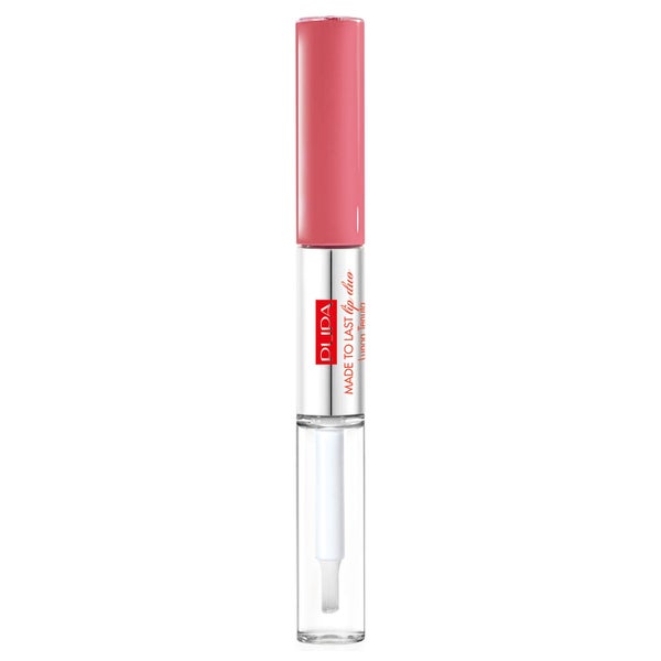 PUPA Made To Last Waterproof Lip Duo - Liquid Lip Colour and Top Coat – Sweet Pink 4 ml