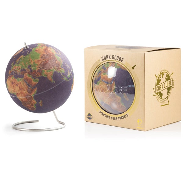 Large Coloured Cork Globe