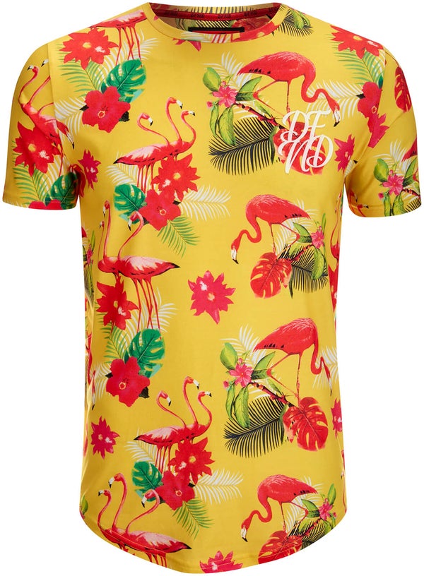 T-Shirt Homme Tropic DFND - Jungle Jaune