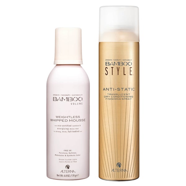 Alterna Bamboo Style Dry Finishing Spray and Weightless Whipped Mousse Duo (Worth £44.50)