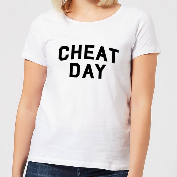 T-Shirt Femme Cheat Day - Blanc