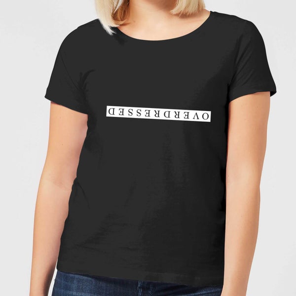 Overdressed White Women's T-Shirt - Black