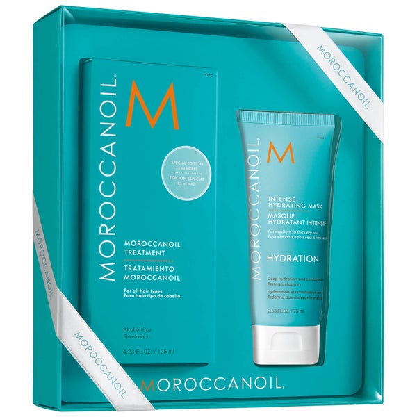 Moroccanoil Treatment 125ml with Intense Hydrating Mask 75ml (Worth £42.80)