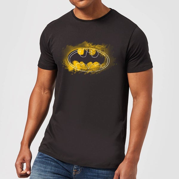DC Comics Batman Spray Logo T-shirt - Zwart