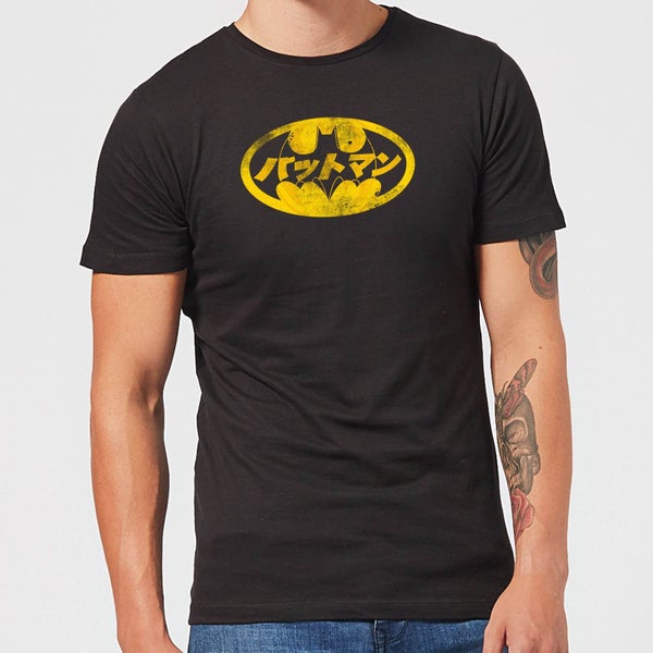 DC Comics Batman Japanese Logo T-Shirt in Black