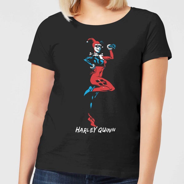 T-Shirt Femme Batman DC Comics - Harley Quinn Prend la Pause - Noir