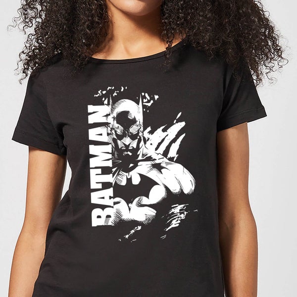 Batman Urban Split Damen T-Shirt - Schwarz