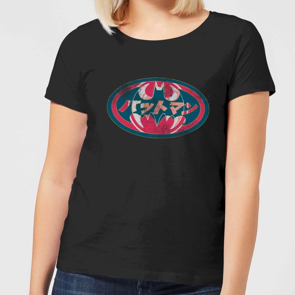 DC Comics Batman Japanese Logo Women's T-Shirt - Black