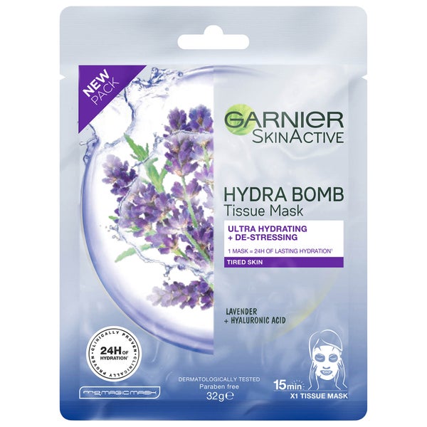 Garnier SkinActive Hydra Bomb Tissue Mask - Lavender (1 Mask)