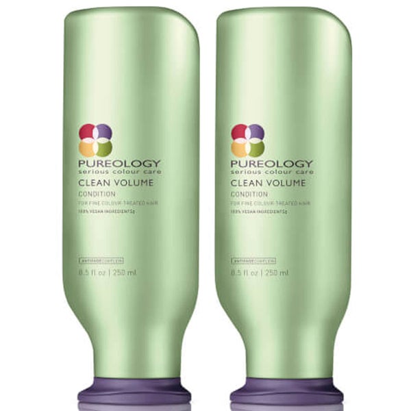 Pureology Clean Volume Colour Care Conditioner Duo 250ml