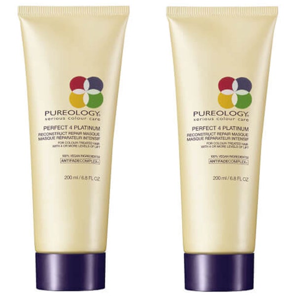Pureology Perfect 4 Platinum Emergency Reconstruct duo di maschere ricostituenti 200 ml