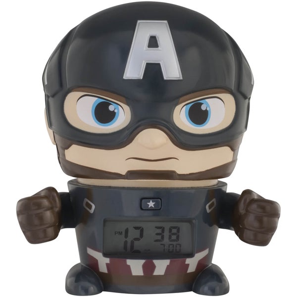 BulbBotz Marvel Avengers: Infinity War Captain America Night Light Alarm Clock