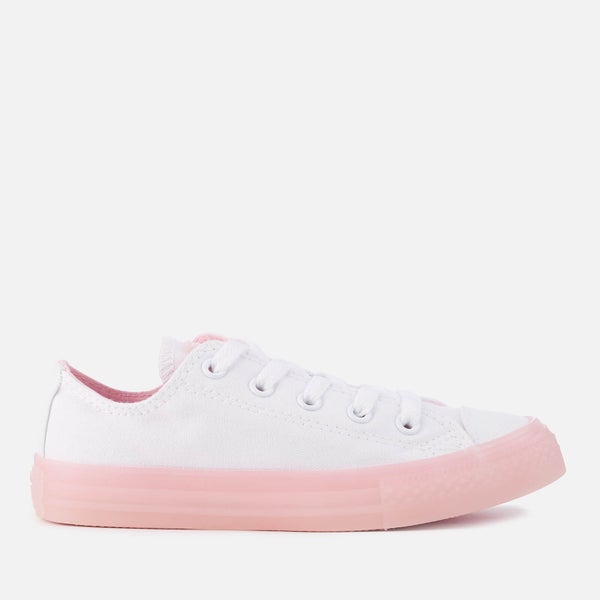 Converse Kids' Chuck Taylor All Star Ox Trainers - White/Cherry Blossom