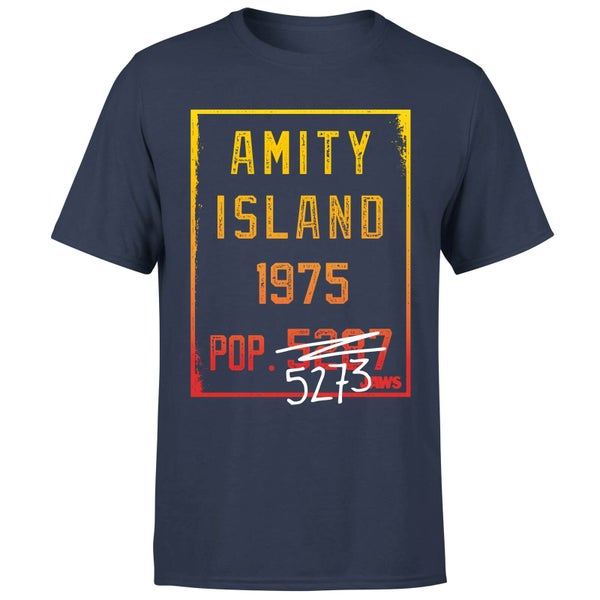 Jaws Amity Population T-Shirt - Navy