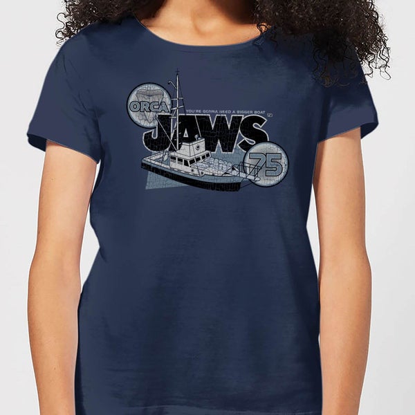 Camiseta Tiburón Orca 75 - Mujer - Azul marino