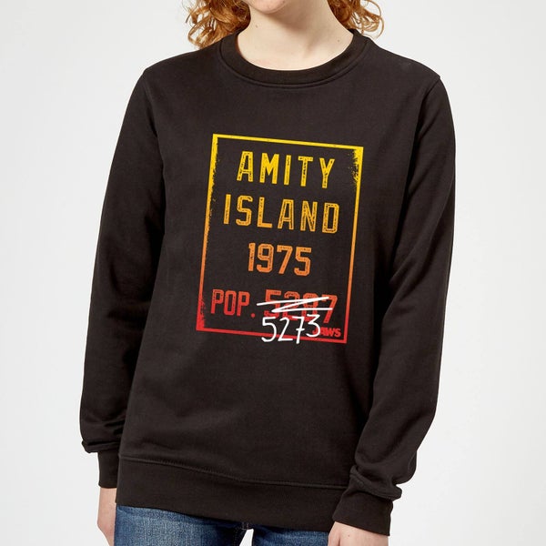 Jaws Amity Population Women's Sweatshirt - Black