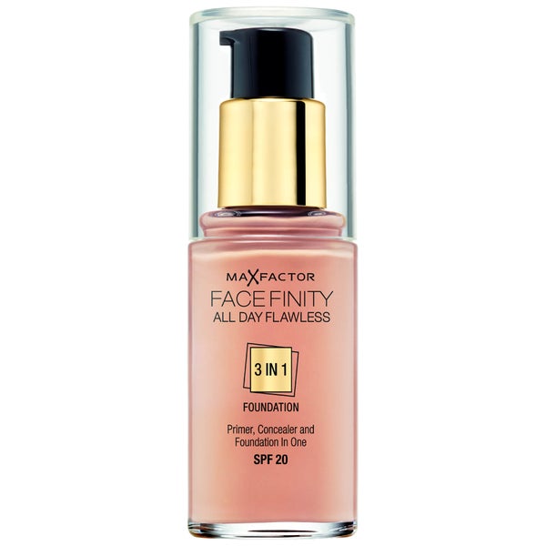 Base de maquillaje Facefinity 3 in 1 All Day Flawless de Max Factor - 80 Bronze